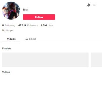 420K Blank TikTok Account for sale