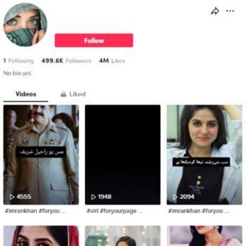 490k Influencer Fan TikTok Account for sale