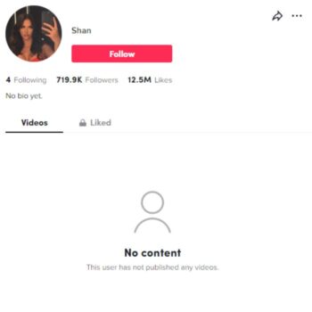 700K Blank TikTok Account for sale