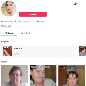 80K Social Media Influencer Tiktok Account for sale