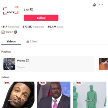 870k Youtube Clips Tiktok Account for sale