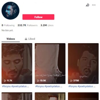 230K Love Quotes TikTok Account for sale