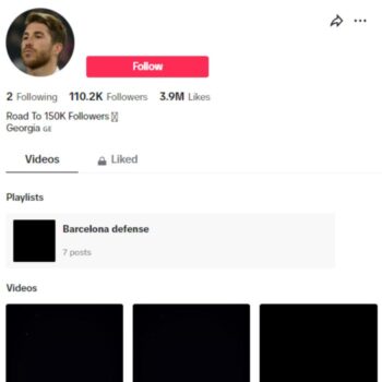 110K Football TikTok Account for sale