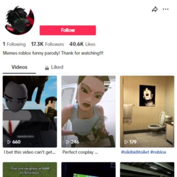 17k Roblox Gaming TikTok Account for sale