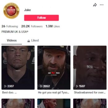 20K Boxing Sports TikTok Account for sale