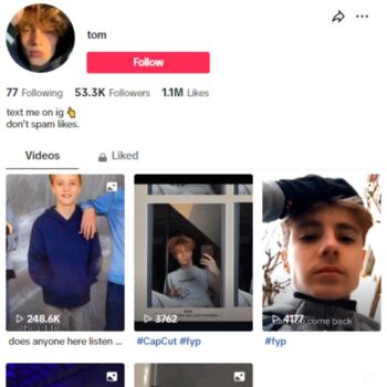 50k Influencer Fan TikTok Account for sale