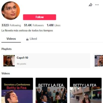 50k Spanish TV Show Tiktok Account for sale