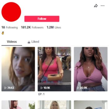 180K Hot Models TikTok Account for sale