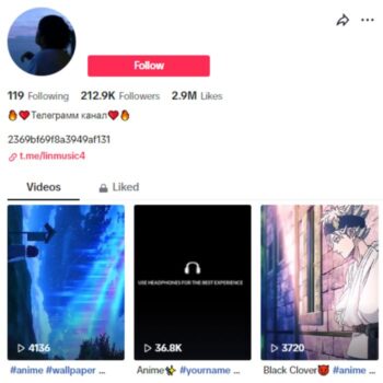 210k Soothing Music Tiktok Account for sale