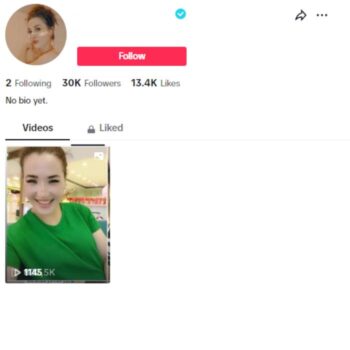30K Verified Tiktok Account for sale