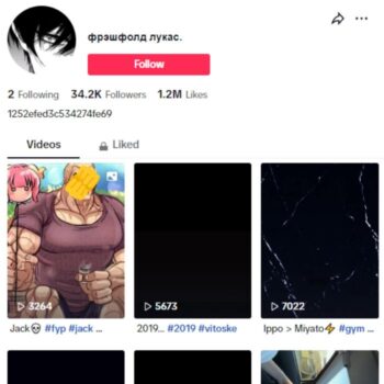 34K Anime TikTok Account for sale