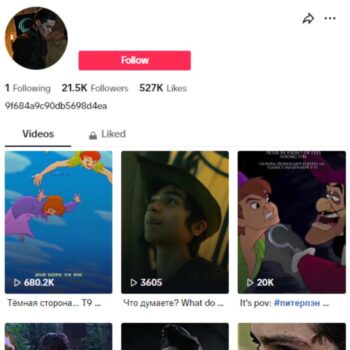 35k Disney Movie Clips Tiktok Account for sale