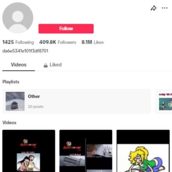 400k Animated Clips Tiktok Account for sale