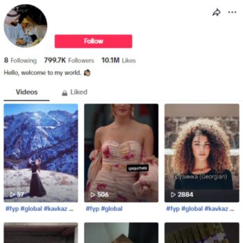 790K Women's Fashion TikTok Account for sale