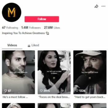 1.4M Business Motivation Tiktok Account for sale