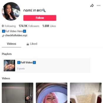 170K Girls Adult Content TikTok Account for sale