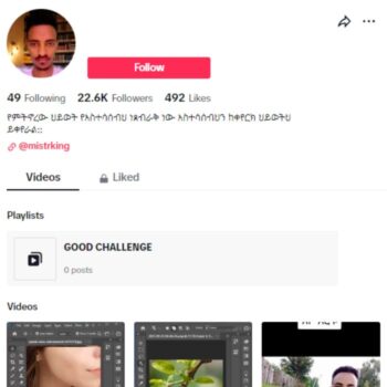 20K Photoshop Technology Tiktok account for sale