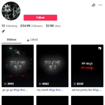 230K Music Entertainment Tiktok Account for sale