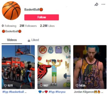 2M Basketball Sports TikTok Account for sale