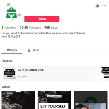 40k Success Motivation Tiktok Account for sale