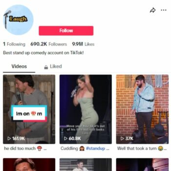 690K Stand-Up Comedy TikTok Account for sale
