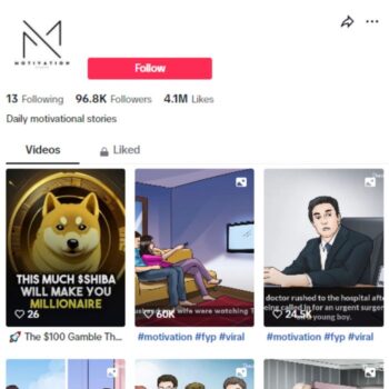 95K Story Telling TikTok Account for sale