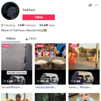 1.6M Viral Funny Videos TikTok Account for sale