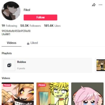 50k Girls Cartoon Tiktok Account for sale