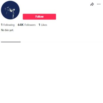 60k Blank TikTok Account for sale