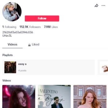 110k Andrew Garfield Fan TikTok Account for sale