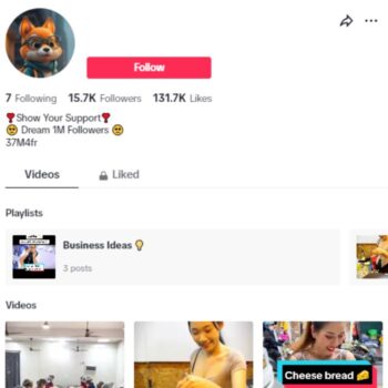 15k Food Cooking TikTok Account for sale