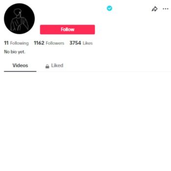 1K Verified Tiktok Account for sale