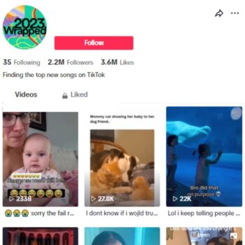 2.2M Music Entertainment Tiktok Account for sale