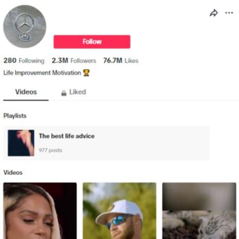 2.3M Luxury Motivation Tiktok Account for sale