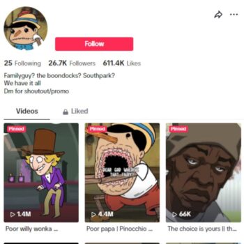 25k Anime Animation Tiktok Account for sale