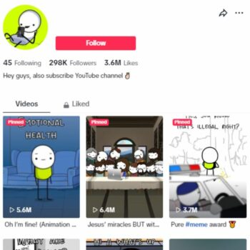 290k Funny Stickman Tiktok Account for sale