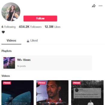 430K Deep Quotes TikTok Account for sale