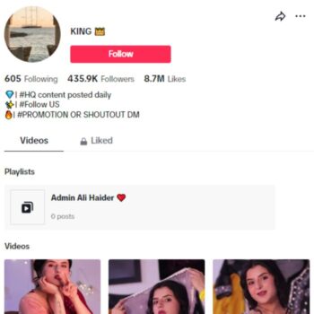 430k Girl Influencer TikTok Account for sale