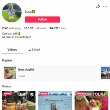 135k American Influencer TikTok Account for sale
