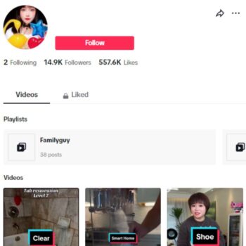 14K Hollywood Clips TikTok Account for sale