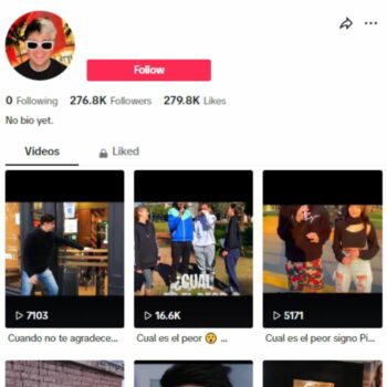 270K Entertainment Giveaway Tiktok Account for sale