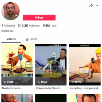 340K Science Domino Effect Tiktok account for sale