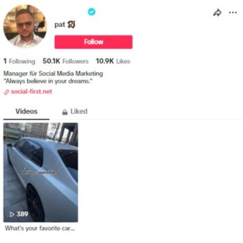 50K Verified Tiktok Account for sale