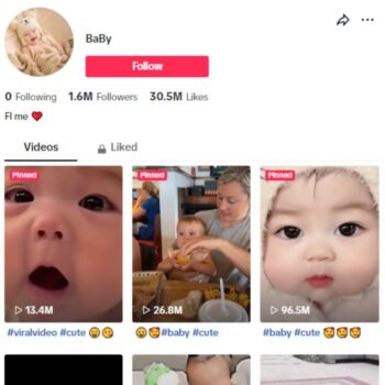 1.6M Cute Babies Tiktok Account for sale