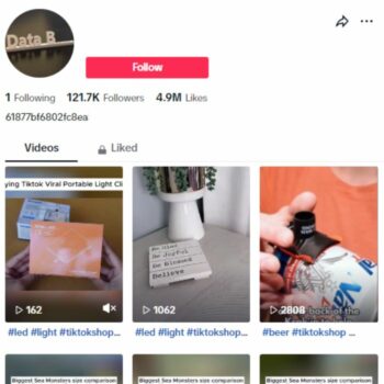 120K Data 3D Comparison Tiktok account for sale