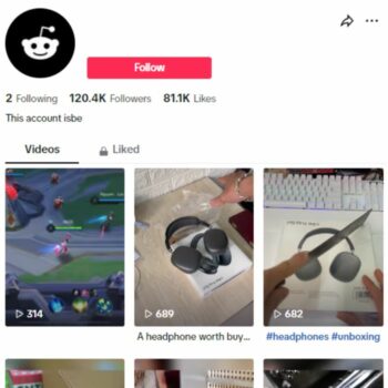 120K Random Videos TikTok Account for sale
