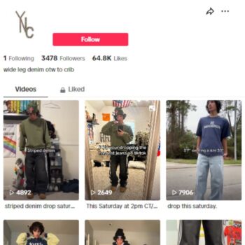 3K Clothing Fashion TikTok Account for sale