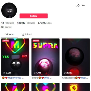 420k Music Emoji TikTok Account for sale