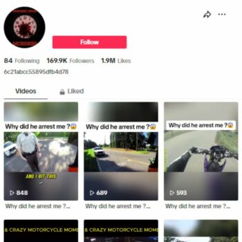 160K Bikes Police Tiktok Account for sale