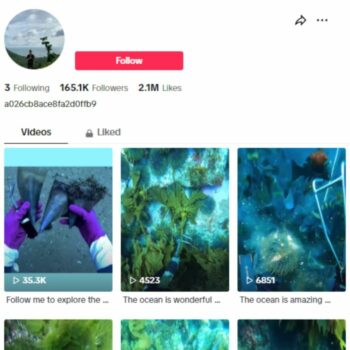 160K Fish Ocean Life TikTok Account for sale